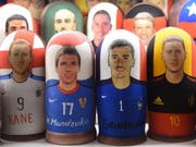 Mario Mandzukic mit Kroatien oder Antoine Griezmann mit Frankreich: wer wird am Sonntag in Moskau Weltmeister? (Bild: KEYSTONE/EPA/FACUNDO ARRIZABALAGA)