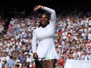Winkt sie heute zum achten Mal als Siegerin ins Publikum? Serena Williams ist im Wimbledonfinal die Favoritin (Bild: KEYSTONE/EPA PA POOL/JONATHAN BRADY / POOL)
