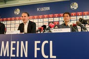 Remo Meyer (links) habe ihn überzeugt, zum FCL zu kommen, sagt Weiler. (Bild: Martin Meienberger/freshfocus (Luzern, 22. Juni 2018))