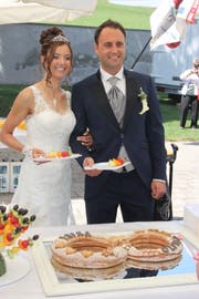 Erika und Oliver Martin feiern auf Schloss Berg ihre Hochzeit. (Bild: PD)