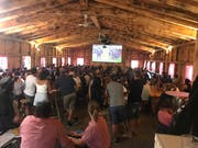 Die Fussballhütte war auch beim Final gut besucht. (Bild: PD)