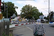 Der Bahnübergang Feldmühle ist ab 23. Oktober Geschichte. (Bild: vih)