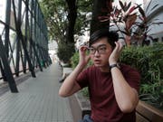 Andy Chan, der Gründer der kleinen Hongkonger Nationalpartei, gehörte 2014 zu den Teilnehmern der «Regenschirm»-Bewegung für mehr Demokratie. (Bild: KEYSTONE/AP/KIN CHEUNG)