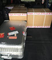 Die Schmuggler haben die Ware im Auto transportiert. (Bild: PD)