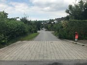 Die untere, südliche Wohnstrasse Obmatt – «zu schmal für mehr Verkehr», findet der Einsprecher. (Bild: PD)