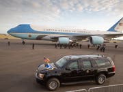 US-Präsident Donald Trump will einem neuen amerikanischen Präsidentenflugzeug einen anderen Anstrich geben. (Bild: KEYSTONE/EPA/ROBERT PERRY)