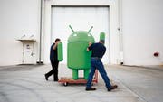 Illegaler Praktiken beim Handy-Betriebssystem Android führten zur Rekordbusse. (Bild: David Goldman/Keystone (Lithia Springs. 2. Juni 2015))
