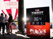 In Vevey VD ist am Mittwoch der Countdown für das Winterfest 2019 gestartet worden. (Bild: KEYSTONE/JEAN-CHRISTOPHE BOTT)