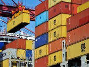 Die Schweizer Exporte sind auch im zweiten Quartal weiter gestigen. Vor allem nach Asien haben die Ausfuhren wieder klar zugelegt. (Bild: KEYSTONE/AP CHINATOPIX)