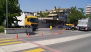 Rund 40 Liter Diesel sind ausgelaufen. (Bild: PD/Zuger Polizei)