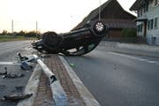 Die Unfallstelle in Zug (Bild: Zuger Polizei)