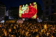 Lichtshow beim Seehof. (Philipp Schmidli (Luzern, 30. Juni 2018))