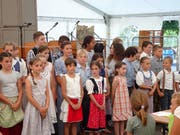 Schüler liessen die alten Zeiten aufleben. (Bild: PD)