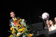 Regierungsrat Beat Jörg hielt an der Lehrabschlussfeier die Festansprache.