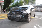 Die Unfallstelle in der Stadt Luzern (Bild: Luzerner Polizei)