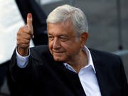 Andres Manuel López Obrador wird laut einer Nachwahlbefragung der nächste Präsident Mexikos. (Bild: KEYSTONE/AP/MARCO UGARTE)
