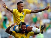 Brasilien steht – auch dank Fussball-Superstar Neymar – im WM-Viertelfinal. (Keystone/Frank Augstein)