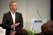Freut sich über den Zukauf: Also-CEO Gustavo Möller-Hergt. (Bild: Eveline Beerkircher (Zürich, 23. Februar 2016))