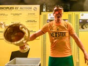 Die grosse Frage vor Beginn der Super-League-Saison: Können die Young Boys (hier der feiernde Goalie Marco Wölfli) den Titel verteidigen? (Bild: KEYSTONE/PETER SCHNEIDER)