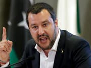 Innenminister und Lega-Chef Matteo Salvini (Aufnahme vom 5. Juli 2018 in Rom). (Bild: KEYSTONE/AP/ANDREW MEDICHINI)