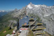 Die Hüfihütte der SAC-Sektion Pilatus wird momentan für 1,3 Millionen Franken einer Sanierung unterzogen. (Bild: Dominik Wunderli, Bristen, 18. Juli 2018