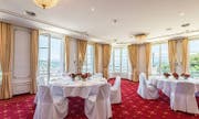 Der Panoramasaal im Hotel Château Gütsch in Luzern. Bild: Hotel Gütsch