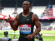 Der 24-jährige Ronnie Baker war über 100 m in London nicht zu schlagen (Bild: KEYSTONE/EPA/KIERAN GALVIN)