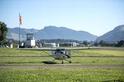 Flugplatz Kägiswil. (Bild: Corinne Glanzmann, 19. Juli 2016)