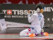 Laura Stähli übertrifft an der Degen-WM in China alle Erwartungen (Bild: KEYSTONE/EPA/ALEKSANDAR PLAVEVSKI)