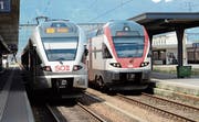 S4 und REX trugen zusammen mit den Buslinien im Werdenberg und Obertoggenburg zum guten kantonalen Ergebnis beim öffentlichen Verkehr bei. (Bild: Hanspeter Thurnherr)