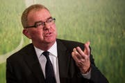 Christoph Mäder, Leiter der Syngenta-Rechtsabteilung, wechselt zur EMS-Gruppe. Bild: Ennio Leanza/Keystone (Zürich, 5. Februar 2014)