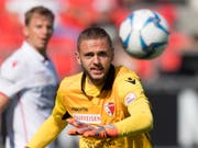 Gab gegen Lugano beim 0:1 nach weniger als vier Minuten eine denkbar schlechte Figur ab: Sions neuer Goalie Anthony Maisonnial (Bild: KEYSTONE/LAURENT GILLIERON)