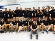 Das Team der ETH Lausanne, EPFLoop, hat am Hyperloop-Wettbewerb von Elon Musk den dritten Platz erreicht. Das Team der ETH Zürich hat sich dieses Jahr nicht für den Final qualifiziert. (Bild: EPFL)