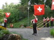 Die Fahnenschwinger statten dieses Jahr Niederhelfenschwil keinen Besuch ab. Erst 2019 gibt es dort wieder eine Bundesfeier. (Symbolbild: PD)