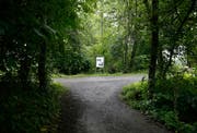 Hier endet der Weg entlang der Alten Lorze, und die Fussgänger müssen rechts abbiegen zur Strasse. In Kürze wird dieser Weg geradeaus verlängert und erschliesst das letzte Stück des Flussverlaufs. (Bild: Stefan Kaiser (Zug, 12.Juni 2018))