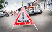 Ausrüstung des «Kantonalen Katastrophen Einsatzelements» beim Ausbildungszentrum Galgenholz in Frauenfeld. (Bild: Andrea Stalder)