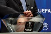   Draw of the games of the Europa League. (Image: Salvatore Di Nolfi / Keystone) 