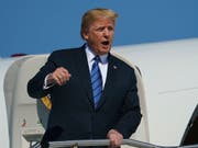 US-Präsident Donald Trump und seine Administration haben am Sonntag erneut gegen Iran gehetzt und eine Verschärfung des Sanktionsregimes angedroht. (Bild: KEYSTONE/AP/CAROLYN KASTER)
