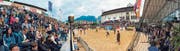 Zehn Tage wird Vaduz wieder komplett im Beachvolleyballfieber sein. Mehrere Tausend Zuschauer werden wiederum erwartet. (Bild: PD)