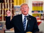 US-Präsident Donald Trump will im Handelsstreit mit anderen Ländern nicht einlenken. (Bild: KEYSTONE/EPA/JIM LO SCALZO)