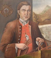 Fridolin Anton Grob, Landrat und Künstler, löste die Brändle vorübergehend als Bewohner des «Bild» in Mosnang ab. Das Buch Toggenburger Annalen beschreibt ihn wegen des knielange Rocks und des bestickten Vestons mit Hemd als «wohlsituierten Amtsmann». (Bild: PD)