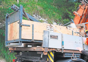 In dieser Transportkiste geschah das Unglück, das zwei Todesopfer und ein schwer verletztes Kind forderte. Bild: Archiv
