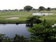 Auch auf der Challenge Tour sind die Golfplätze anforderungsreich (Bild: KEYSTONE/AP/LYNNE SLADKY)