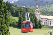 Die Haldi-Seilbahn wird zurzeit saniert und ist deshalb nicht in Betrieb. (Bild: Paul Gwerder, 23. Mai 2017)