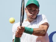Der Kroate Borna Coric verlor als Nummer 3 des Turniers gleich bei seinem ersten Auftritt in Gstaad (Bild: KEYSTONE/PETER SCHNEIDER)