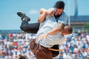 Am NOS 2018 stand Michael Bless (oben) im Schlussgang. In seiner Karriere gewann der Gaiser bisher 80 Kränze. (Bild: Lorenz Reifler)