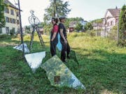 Die Hauptwiler Ursi und Gery Zwahlen kehren mit der Ausstellung in den Hinterthurgau zurück. (Bilder: Kurt Lichtensteiger)