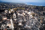Die Lage am Mittwoch in Griechenland nach den schweren Waldbränden von Anfang Woche. (Bild: Antonis Nikolopoulos/Eurokinissi via AP, 25. Juli 2018)