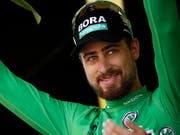 Will das Grüne Trikot nach Paris bringen: Punkteleader Peter Sagan (Bild: KEYSTONE/EPA/YOAN VALAT)