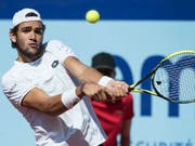 Der 22-jährige Italiener Matteo Berrettini ist einer der Aussenseiter in den Gstaader Halbfinals (Bild: KEYSTONE/PETER SCHNEIDER)